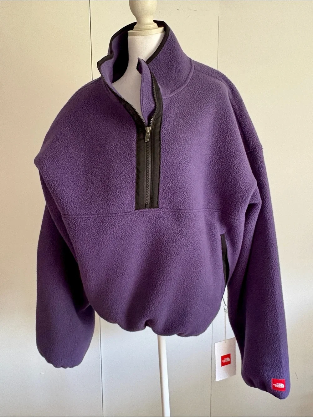 The North Face Men’s Purple Half-Zip Fleece Pullover